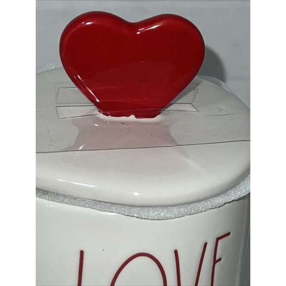 Rae Dunn Coffee Mug Love Bug Ceramic with Heart Top NEW - Picture 6 of 14
